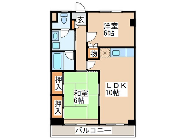 いずみハイツ太宰府の物件間取画像